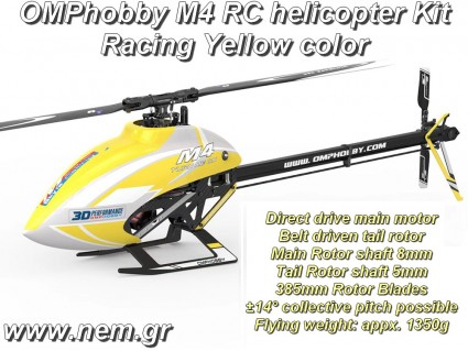 OMPHOBBY M4 RC Helicopter Κιt -Viva Magenta -OSHM401K