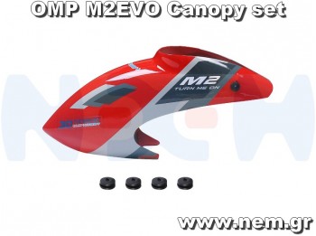 OMPhobby M2 EVO Canopy set -Yellow/White/Orange/Red