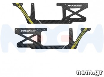 OMPhobby M2 EVO Fuselage Carbon panel set -Yellow/White/Orange/Red