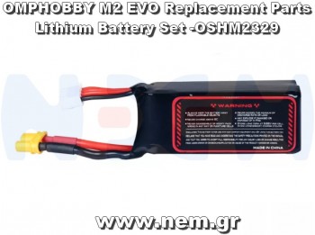 OMPHOBBY M2 EVO Replacement Parts Lithium Battery Set -OSHM2329 OMPHOBBY M2 EVO Replacement Parts Lithium Battery Set -OSHM2329