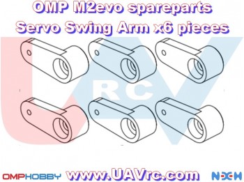 OMPHOBBY M2 Servo Swing Arm x6pcs -M2 2019/V2/Explore/EVO -OSHM2059