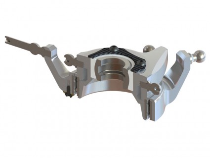 Lynx Ultra Swash Plate for Mikado LOGO 690SX, Silver -LX1653