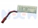 Gens ace 3.7V 300mAh, 1S1P, 20C Lipo Battery Pack with JST Plug