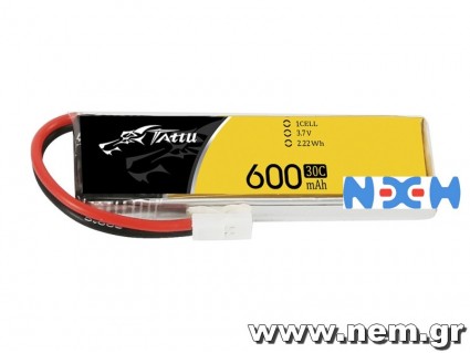 Tattu 600mAh 3.7V 30C 1S1P Lipo Battery Pack with Molex Plug(1 pcs/pack) Tattu 600mAh 3.7V 30C 1S1P Lipo Battery Pack with Molex Plug(1 pcs/pack)