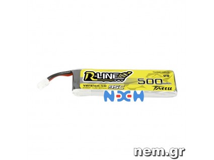 Tattu R-Line 500mAh 3.7V 1S1P 95C Lipo Battery 