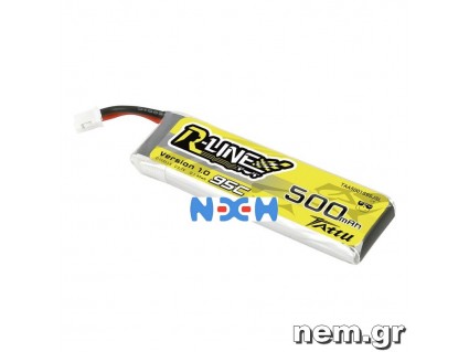 Tattu R-Line 500mAh 3.7V 1S1P 95C Lipo Battery 