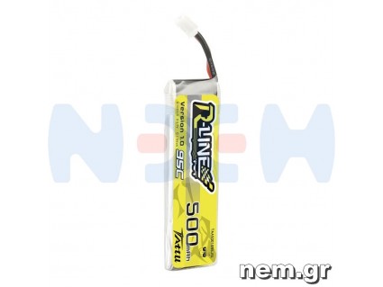Tattu R-Line 500mAh 3.7V 1S1P 95C Lipo Battery 