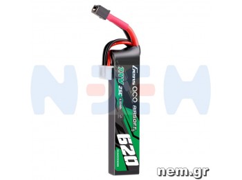 Gens ace 620mAh 2S 25C 7.4V Lipo Battery | Mini Deans Plug | Airsoft