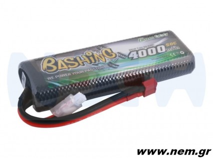 Gens ace bashing series 4000mAh 2S1P 7.4V 50C HardCase 8# car Lipo Battery pack with T-plug Gens ace bashing series 4000mAh 2S1P 7.4V 50C HardCase 8# car Lipo Battery pack with T-plug