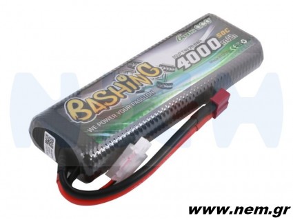 Gens ace bashing series 4000mAh 2S1P 7.4V 50C HardCase 8# car Lipo Battery pack with T-plug Gens ace bashing series 4000mAh 2S1P 7.4V 50C HardCase 8# car Lipo Battery pack with T-plug