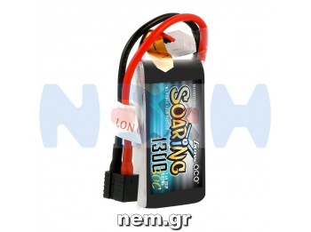 Gens ace Soaring 1300mAh 7.4V 30C 2S1P Lipo Battery Pack with EC3/XT60/T-plug