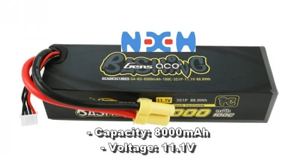 Accu LIPO Batterie Gens Ace Bashing-Series, Lipo 4S 14.8V 5000mAh 6 Prise Xt90 Accu LIPO Batterie Gens Ace Bashing-Series, Lipo 4S 14.8V 5000mAh 6 Prise Xt90