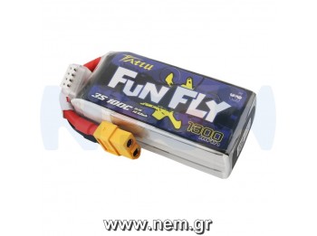 Tattu Funfly Series 1300mAh 11.1V 100C 3S1P Lipo Battery Pack with XT60 Plug