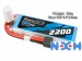 Gens ace 2200mAh 11.1V 45C 3S1P Lipo Battery Pack with EC3/XT60/T-plug