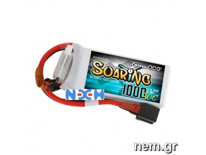 Gens ace Soaring 1000mAh 11.1V 30C 3S1P Lipo Battery Pack with EC3/XT60/T-plug Gens ace Soaring 1000mAh 11.1V 30C 3S1P Lipo Battery Pack with EC3/XT60/T-plug