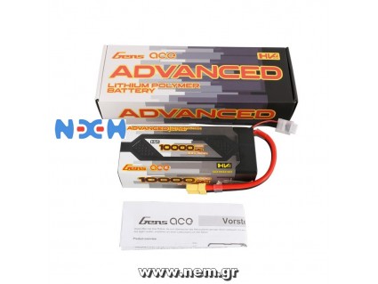 Gens ace Advanced 10000mAh 15.2V 100C 4S2P HardCase 61#Lipo Battery Pack with EC5