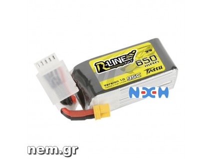 Tattu R-Line 650mAh 14.8V 4S1P 95C Lipo Battery