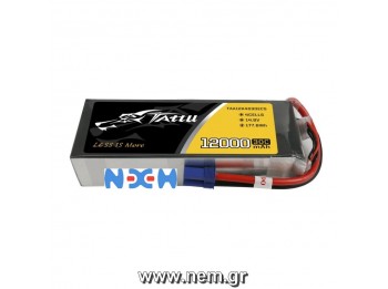 TATTU 12000mAh 14.8V 30C 4S1P Lipo Battery Pack with EC5