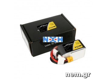 TATTU 450mAh 14.8V 75C 4S1P Lipo Battery Pack with XT30 TATTU 450mAh 14.8V 75C 4S1P Lipo Battery Pack with XT30