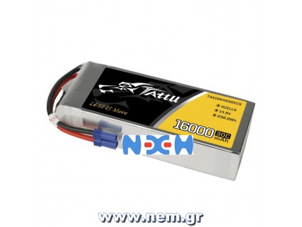 TATTU 16000mAh 14.8V 30C 4S1P Lipo Battery Pack with EC5