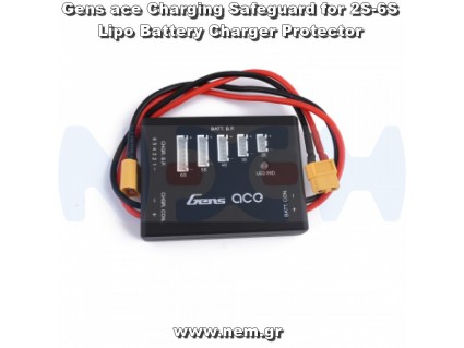 Gens ace Charging Safeguard for 2S-6S Lipo Battery Charger Protector