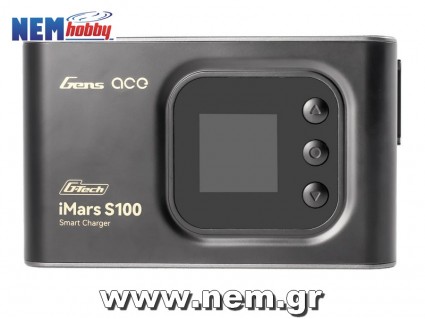 Gens ace iMars S100 Smart Charger | AC 100W | 10A | 2-6S | Black