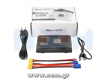 Gens ace iMars S100 Smart Charger | AC 100W | 10A | 2-6S | Black Gens ace iMars S100 Smart Charger | AC 100W | 10A | 2-6S | Black