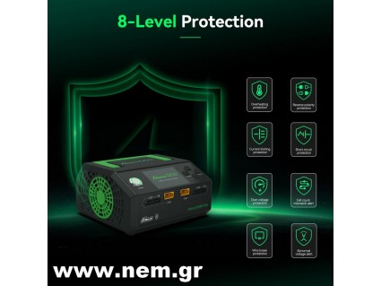 Gens ace iMars D1000 Plus Smart Charger | AC 1000W | 25A | 1-7S | 2-Channel