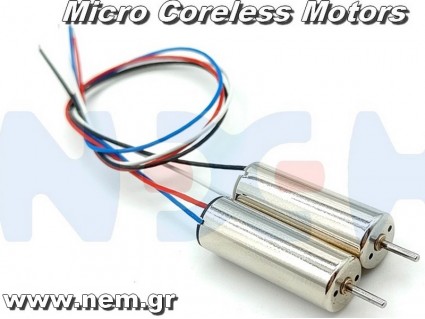 Coreless Motor 8.5x20mm x2pcs CW+CCW -For Drones/Airplanes/Helicopters 
