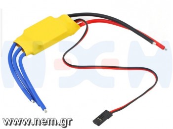 ESC 40A for Brushless Motors, 2-3S LiPo, with 5V/3A BEC -RC Airplanes, DIY