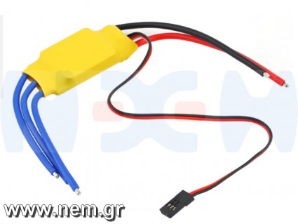 ESC 40A for Brushless Motors, 2-3S LiPo, with 5V/3A BEC -RC Airplanes, DIY