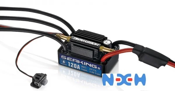 ESC HobbyWing Sea King 120A Pour Bateaux RC électriques - Compatible E32, H750, E36, E51, H660