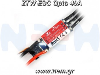 ZTW Spider ESC 40A HV, V2, OPTO -2-6s Lipo